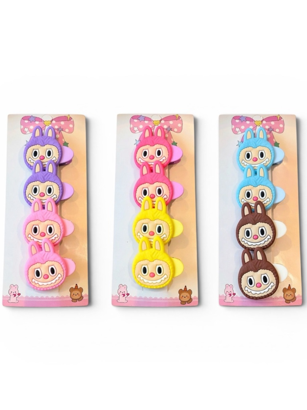 Set of 12 Monster Hair Clips